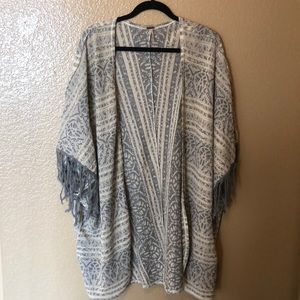 Free People Fringe Kimono/Cardigan